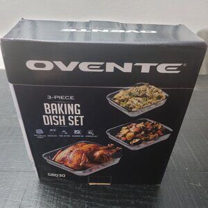 Ovente 3 Piece Baking Dish Set Model GBD30- Rectangle Shape